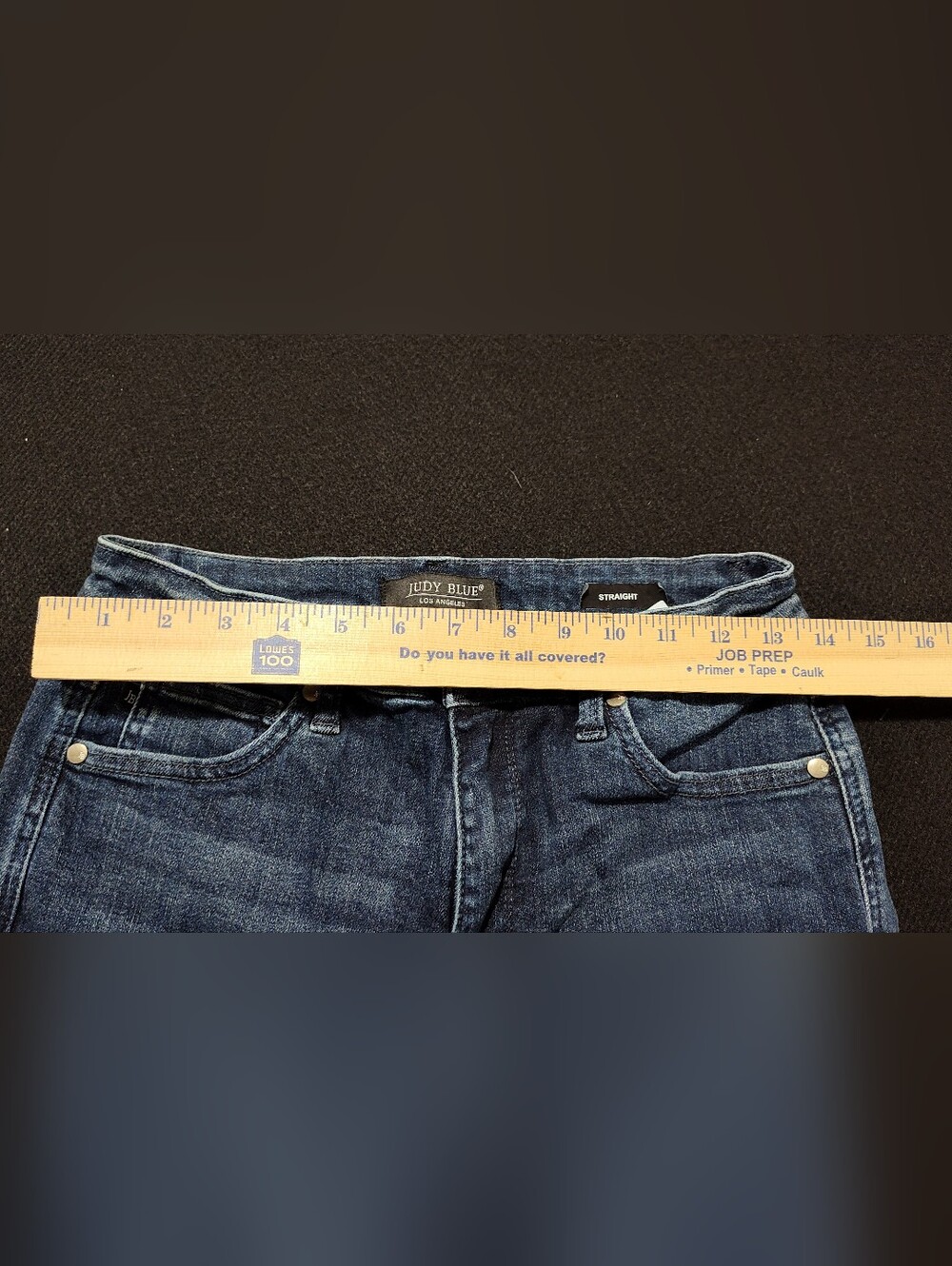Judy Blue Straight Leg Blue Jeans Women’s 9/29 Dark Wash High Rise - JB88861 DK - Picture 12 of 13